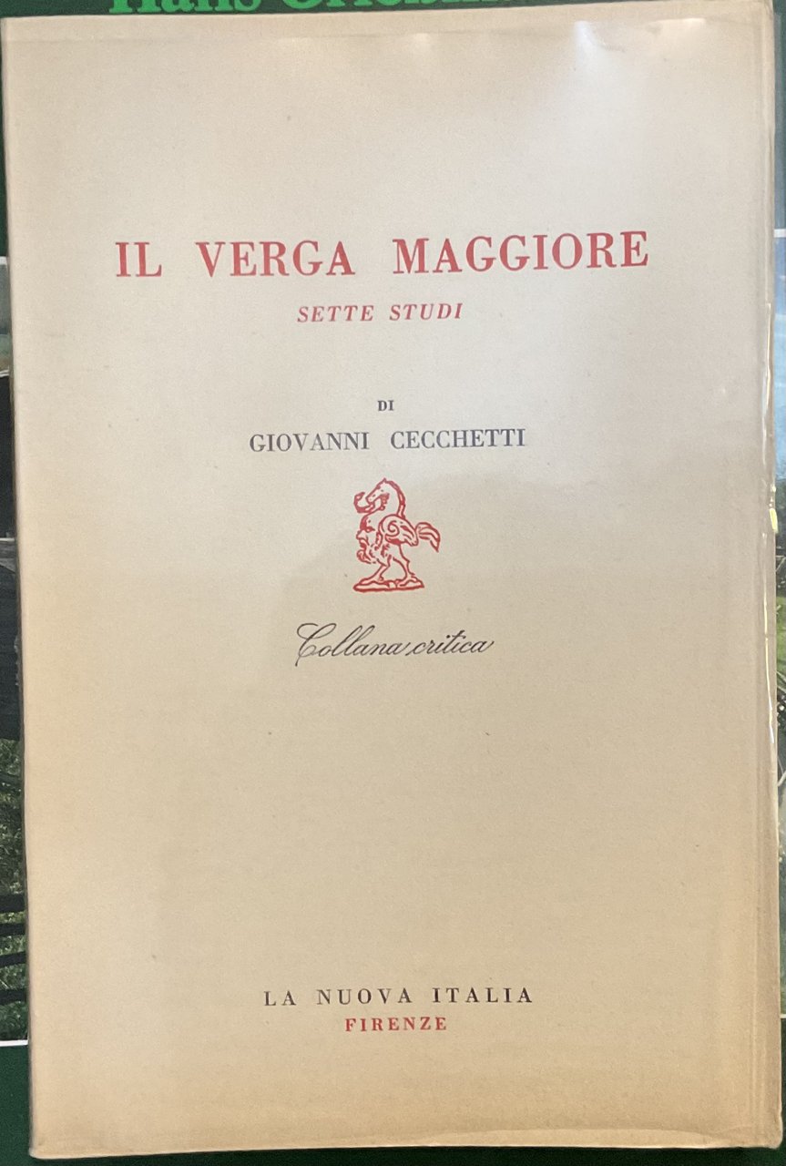 Il Verga maggiore. Sette studi