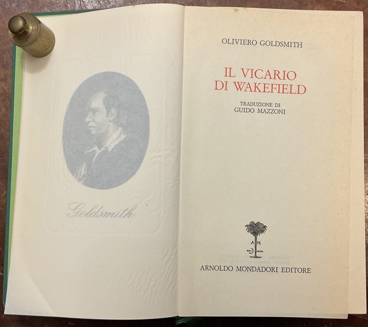 Il vicario di Wakefield. Biblioteca romantica Mondadori | Immagine principale
