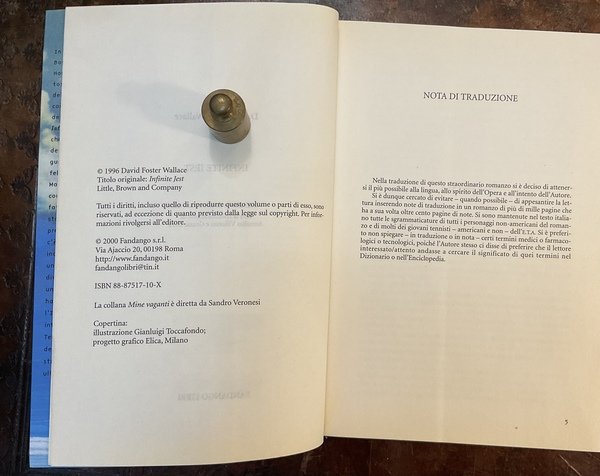 Infinite Jest. Prima edizione italiana