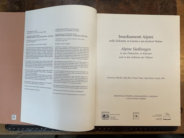 Insediamenti Alpini nelle Dolomiti, in Carnia e nei territori Walser …