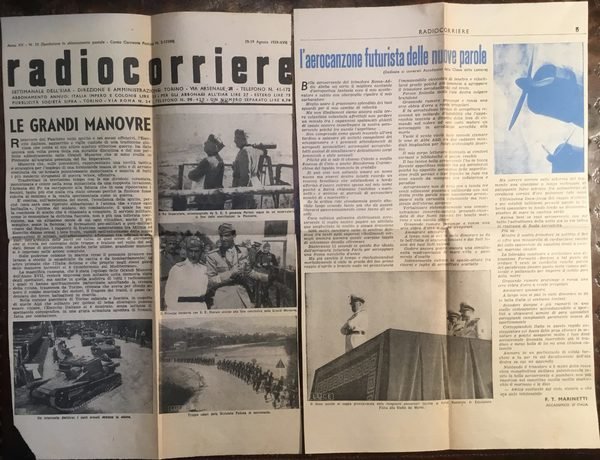 L’aerocanzone futurista delle nuove parole