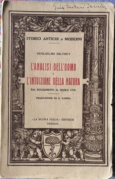 L’analisi dell’uomo e l’intuizione della natura. Dal Rinascimento al secolo …