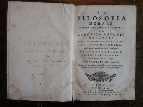 LA FILOSOFIA MORALE. ESPOSTA E PROPOSTA AI GIOVANI, COGLI AVVERTIMENTI …