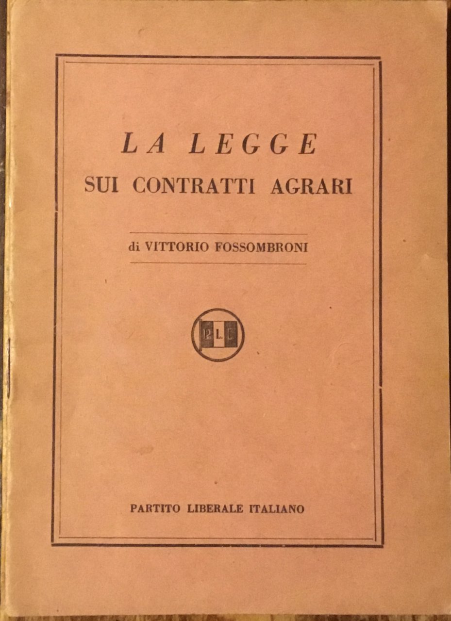 La legge sui contratti agrari