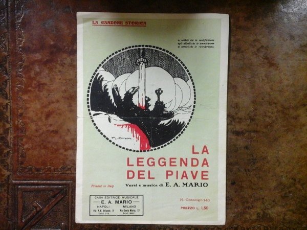 La leggenda del Piave. Spartito