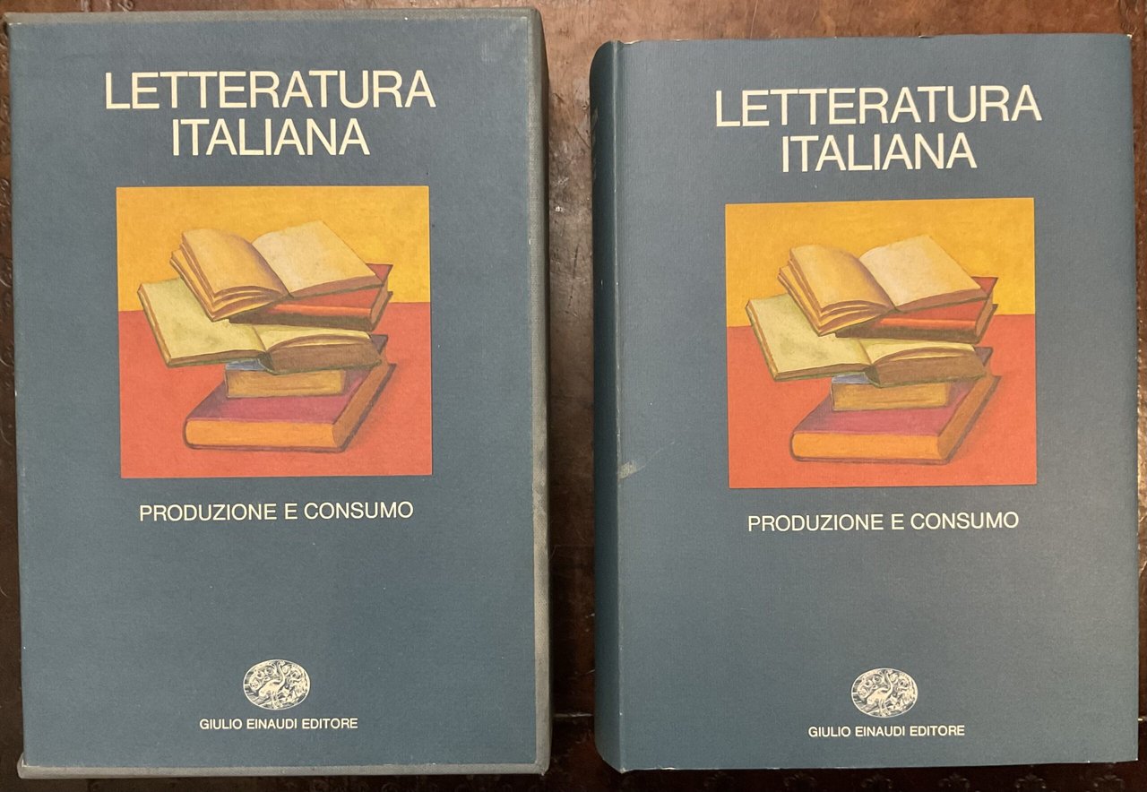 La Letteratura italiana Einaudi. Vol. 2: Produzione e consumo | Immagine principale