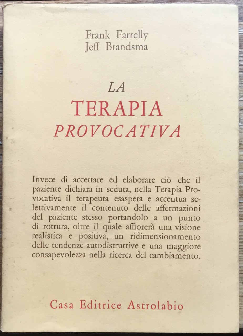 La terapia provocativa | Immagine principale