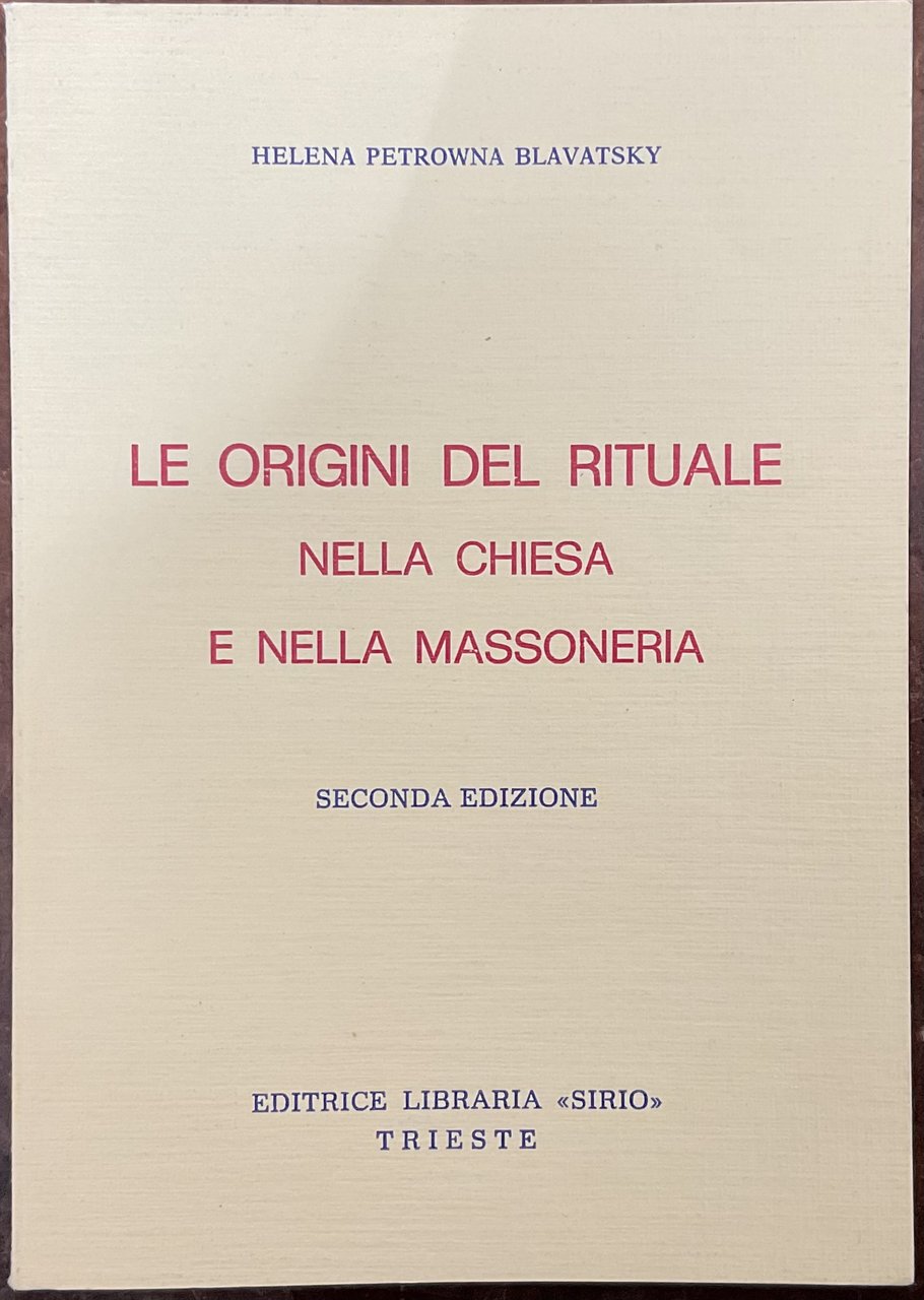Le origini del rituale nella chiesa e nella massoneria