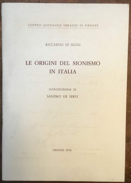 Le origini del sionismo in Italia