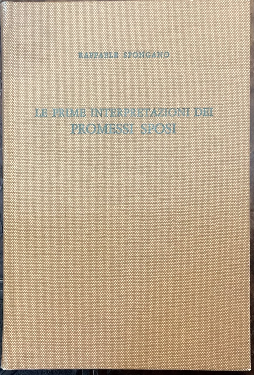Le prime interpretazioni dei Promessi Sposi