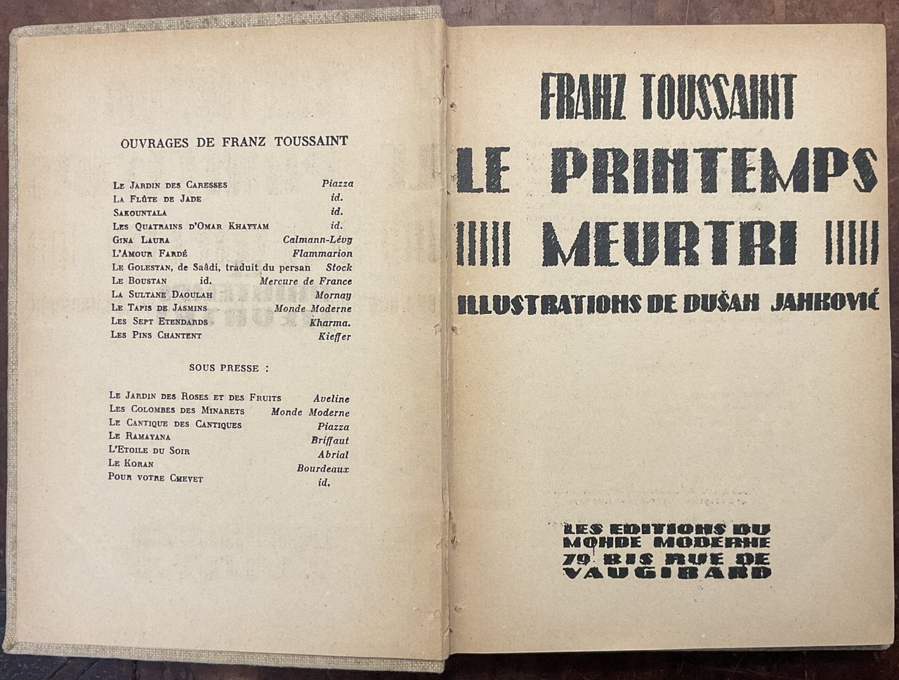 Le primtemps meurtri | Immagine principale