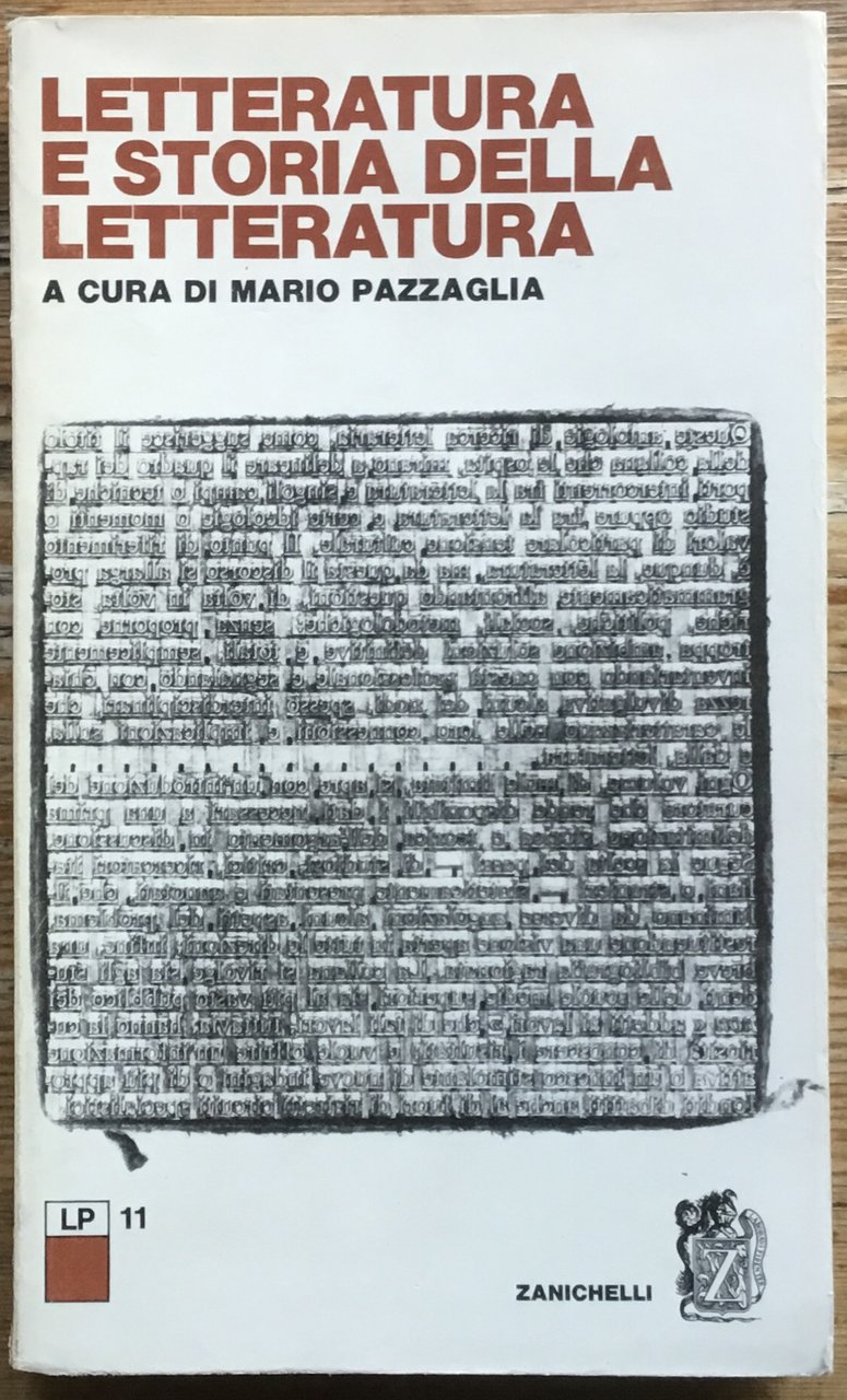 Letteratura e storia della Letteratura
