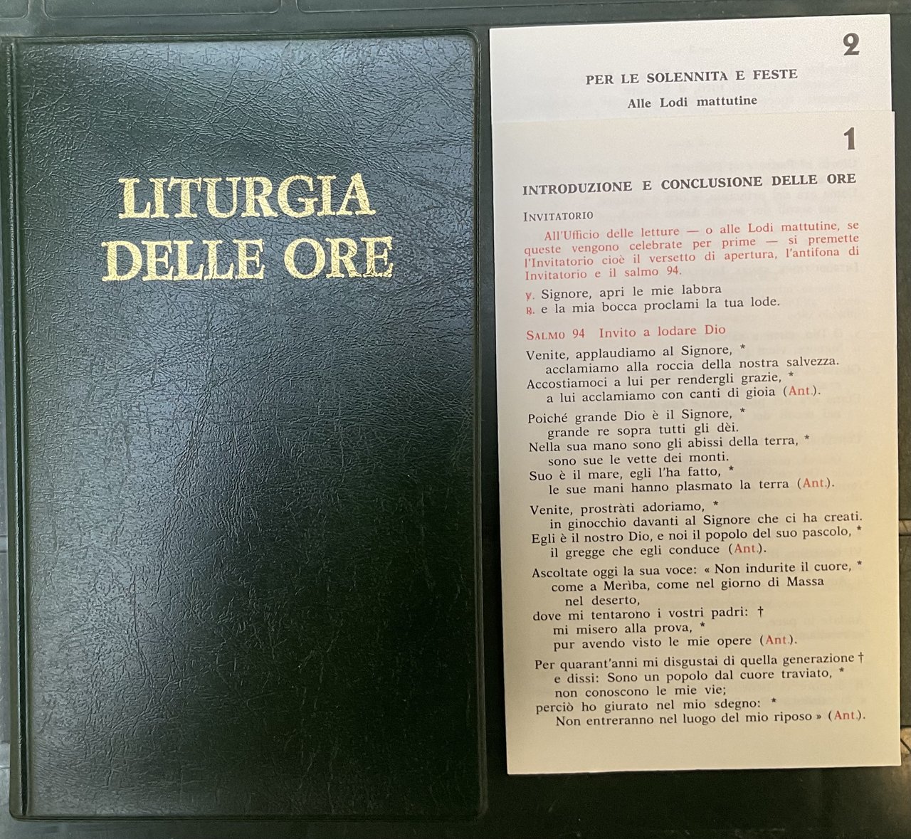 Liturgia delle ore secondo il Rito romano I: tempo di …