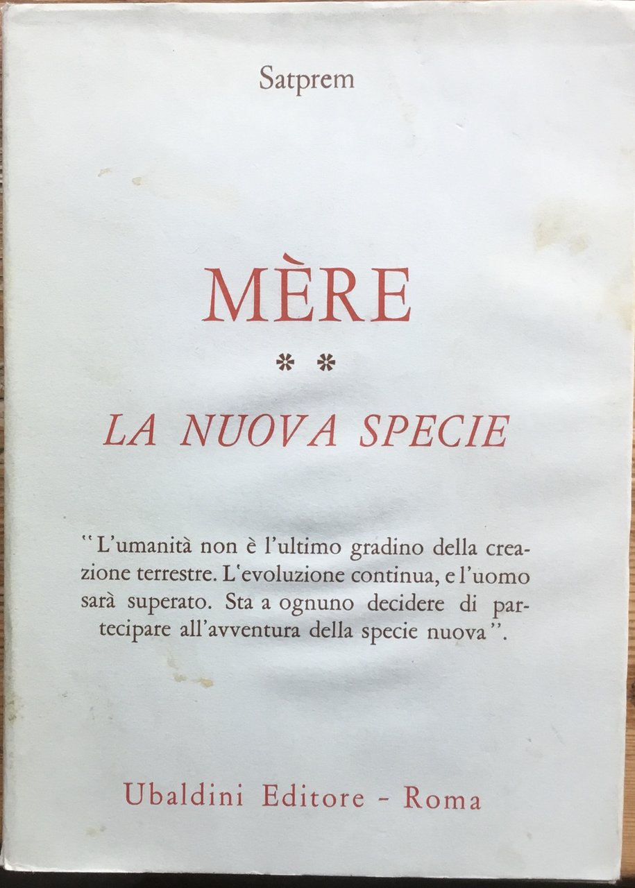Mère. La nuova specie.