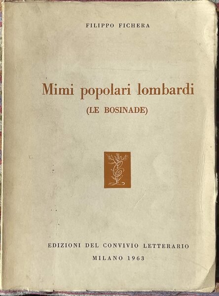 Mimi popolari Lombardi. ( Le Bosinade)