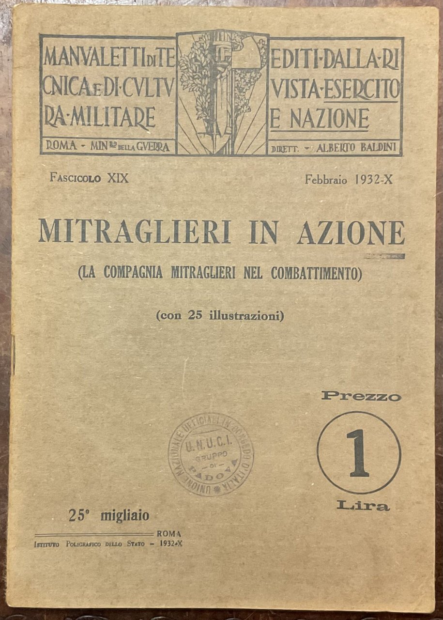 Mitraglieri in azione (La compagnia mitraglieri nel combattimento). Manualetti di … | Immagine principale