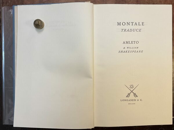Montale traduce Amleto di William Shakespeare