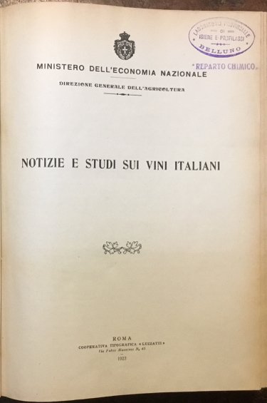 Notizie e studi sui vini italiani