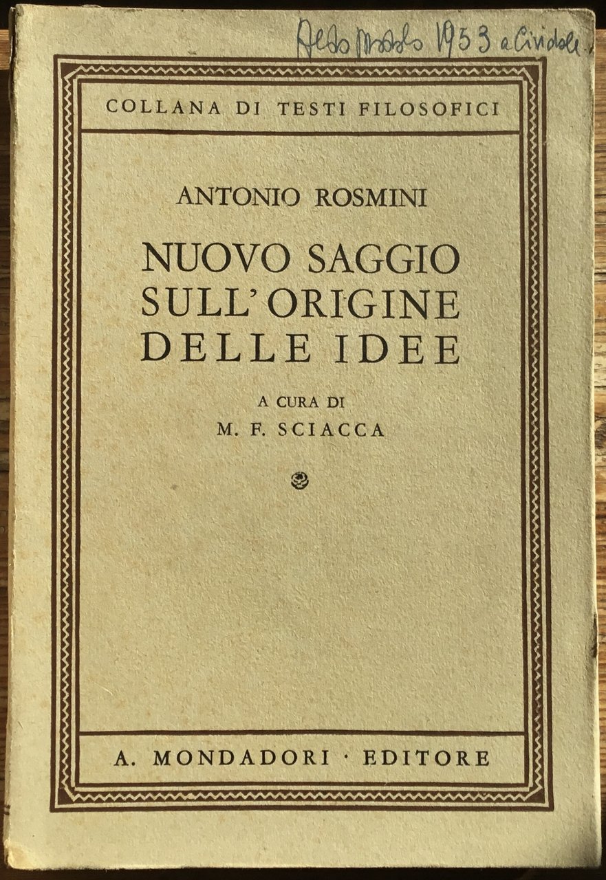 Nuovo saggio sull’origine delle idee | Immagine principale
