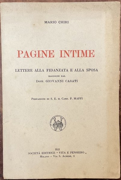 Pagine intime. Lettere alla fidanzata e alla sposa