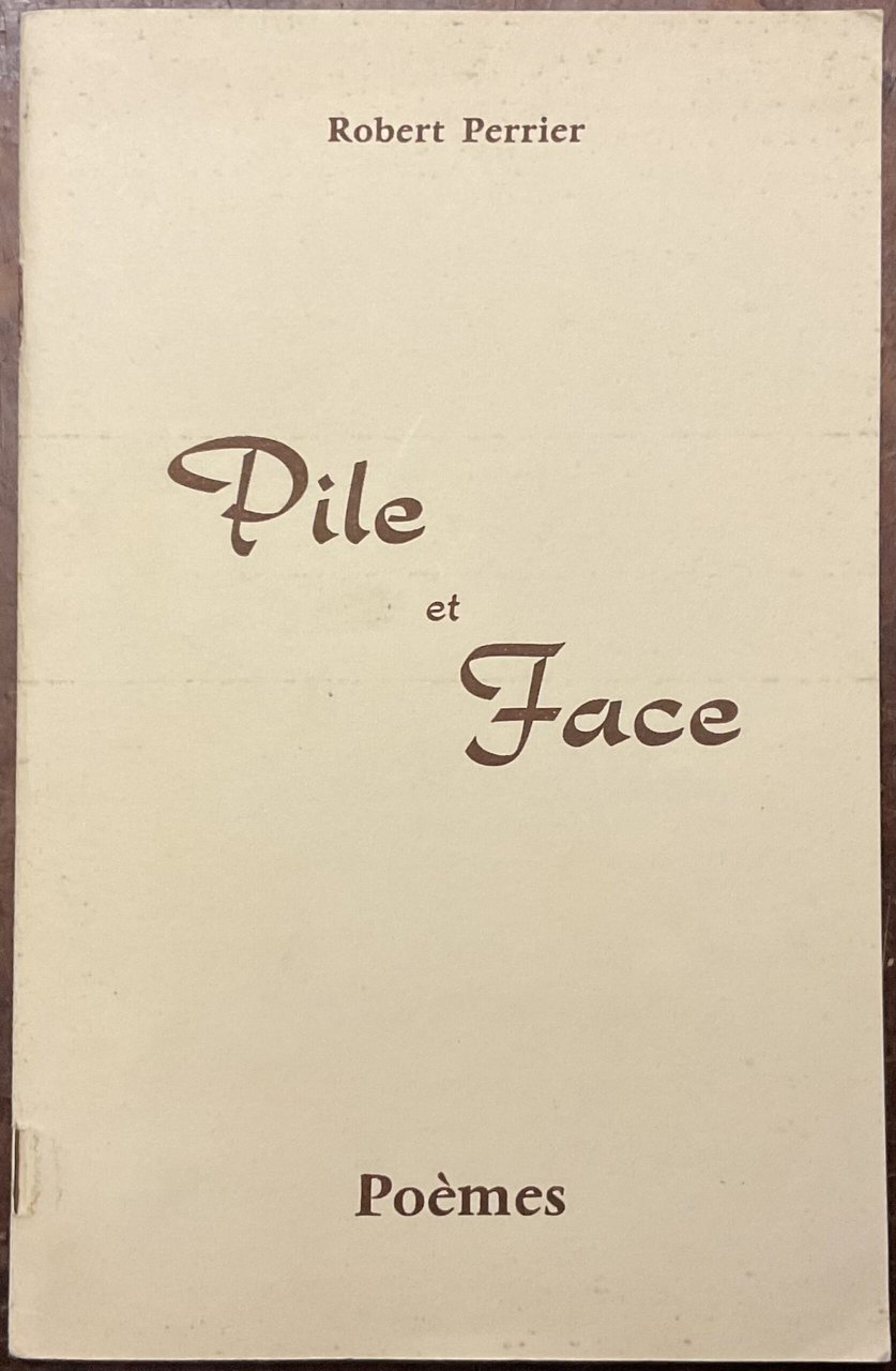 Pile et face. Poèmes. Autografo | Immagine principale