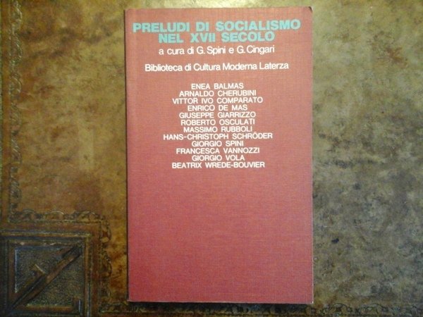 Preludi di socialismo nel xvii secolo