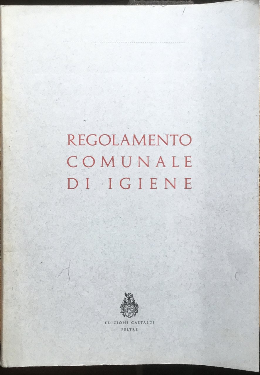 Regolamento comunale di igiene