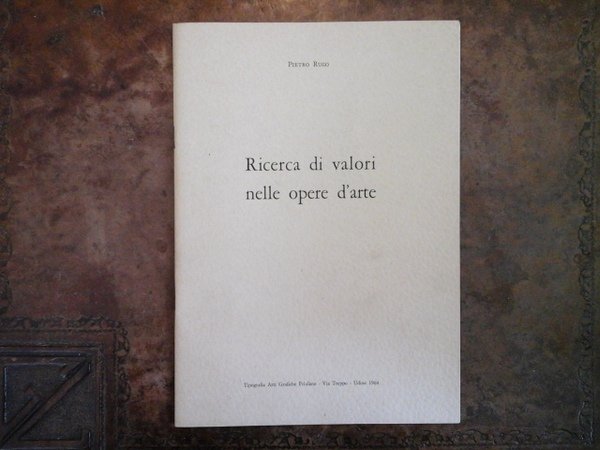 Ricerca di valori nelle opere d'arte