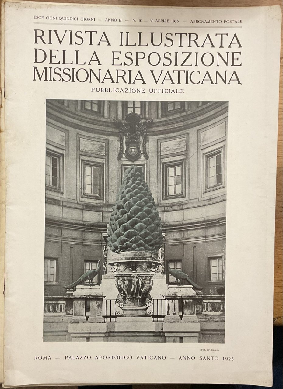 Rivista illustrata della Esposizione Missionaria Vaticana. Anno II - N. … | Immagine principale