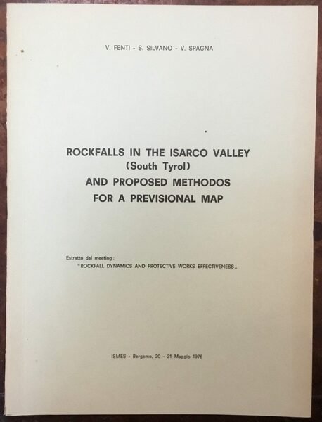 Rockfalls in the Isarco Valley (South Tirol) and proposed methods …