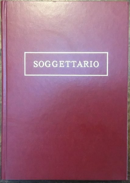 Soggettario per i Cataloghi delle Biblioteche Italiane
