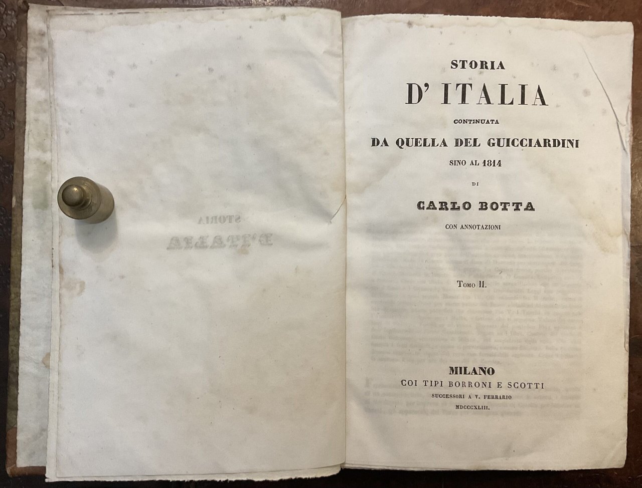 Storia d’Italia continuata da quella del Guicciardini sino al 1814, …