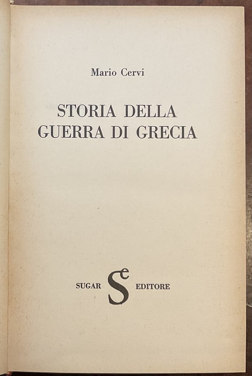 Storia della guerra di Grecia