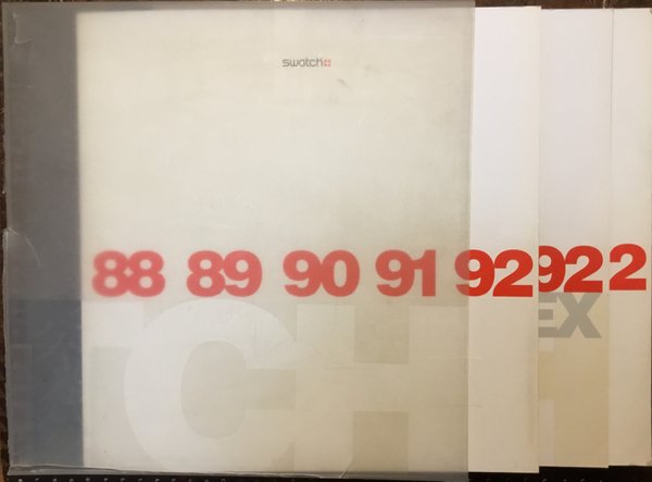 Swatch 88-89-90-91-92. Due volumi+indice a parte