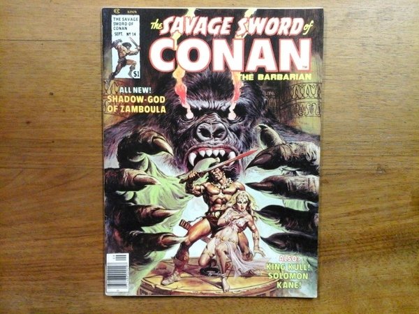 The savage sword of Conan the Barbarian n.14. Sept. 1976