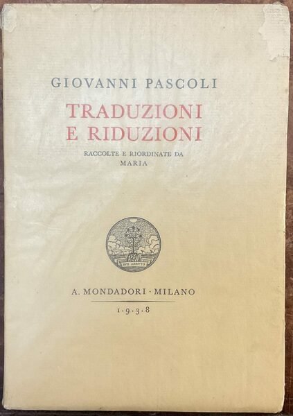 Traduzioni e riduzioni. Poesie di Giovanni Pascoli VIII