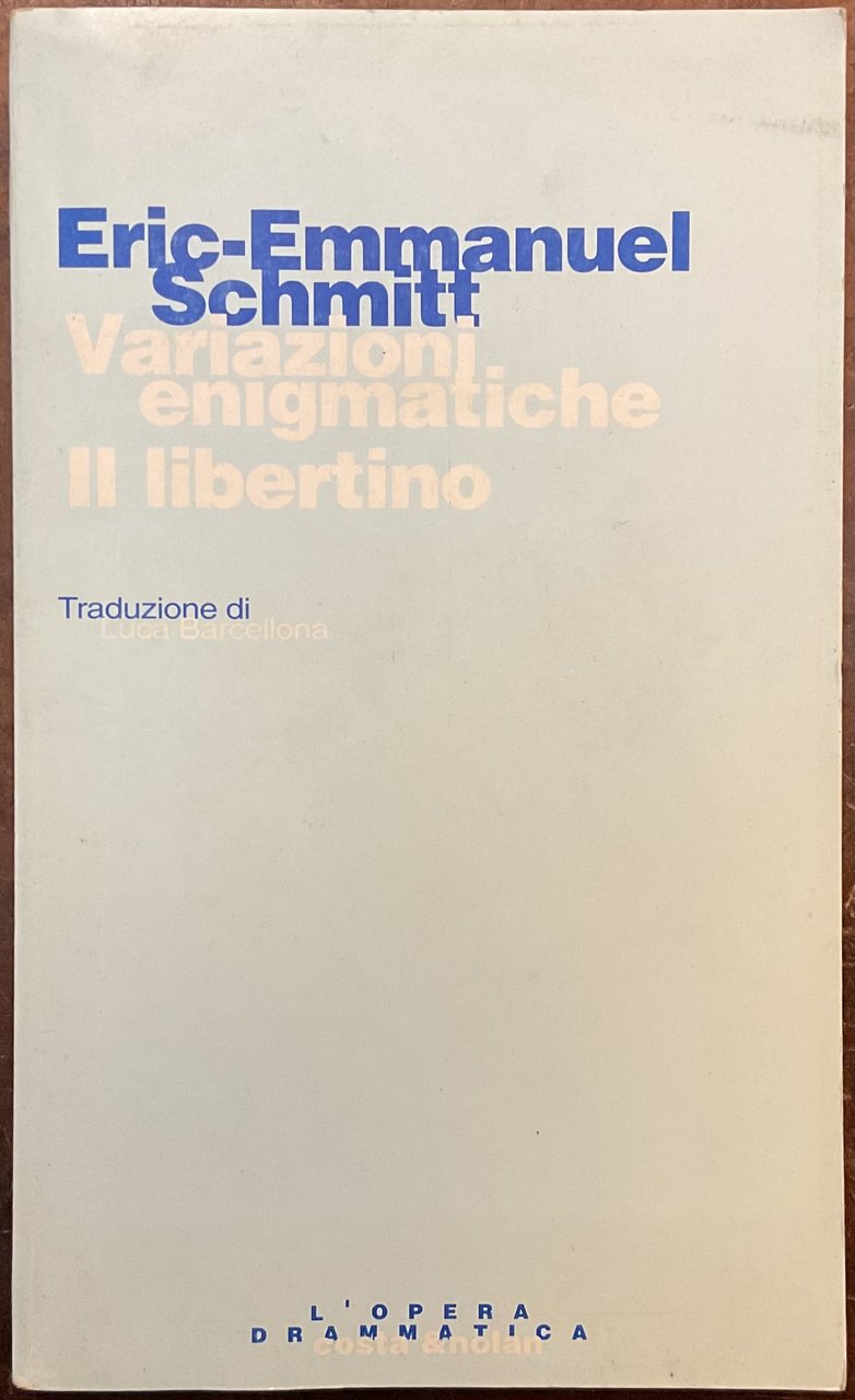 Variazioni enigmatiche. Il libertino
