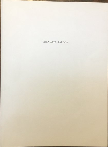 Vola alta, parola. Vent’anni di Edizioni Colophon. Biblioteca Nazionale di …
