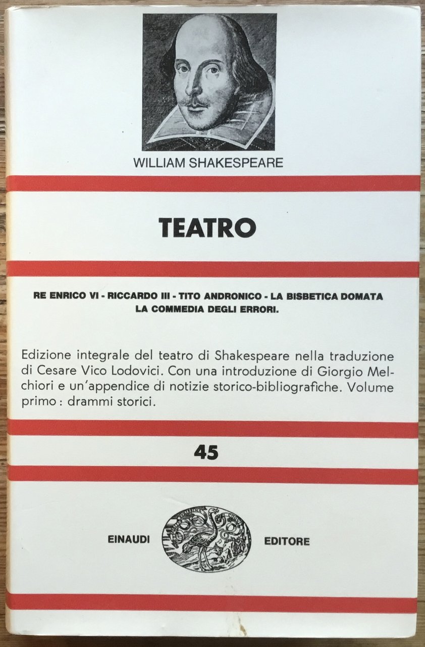 William Shakespeare. Teatro. N. 45 | Immagine principale