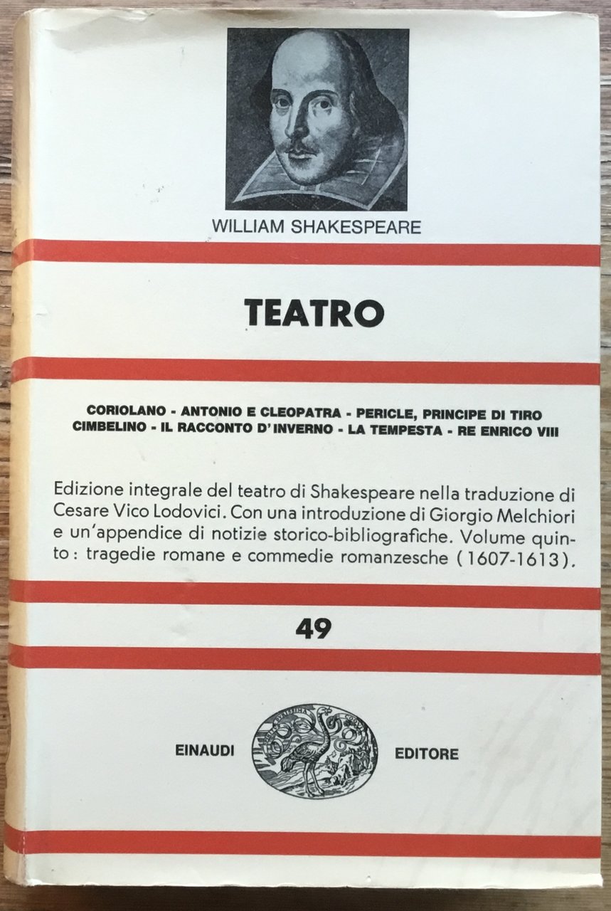 William Shakespeare. Teatro. N.49 | Immagine principale