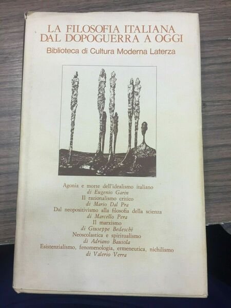 La filosofia italiana dal dopoguerra a oggi