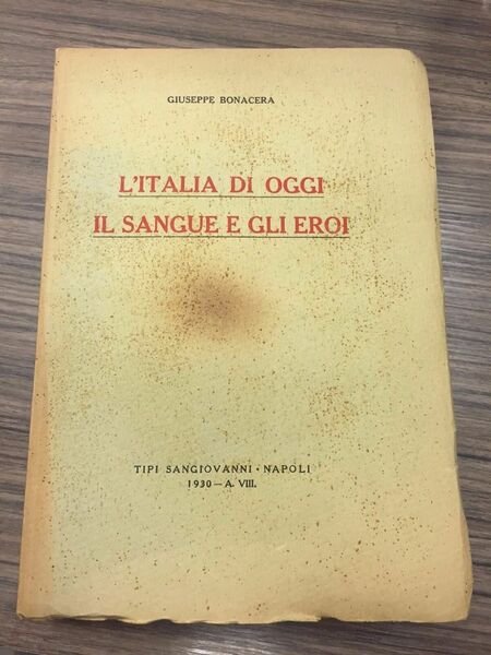 L'Italia di oggi il sangue e gli eroi
