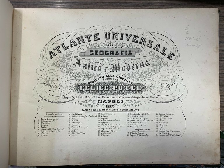 Atlante universale di geografia antica e moderna