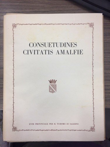 Consuetudines Civitatis Amalfie