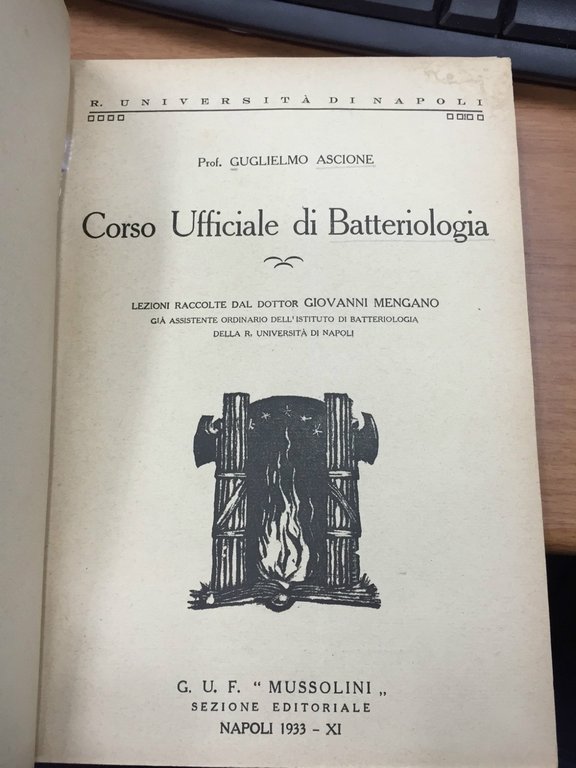 Corso Ufficiale di Battereologia