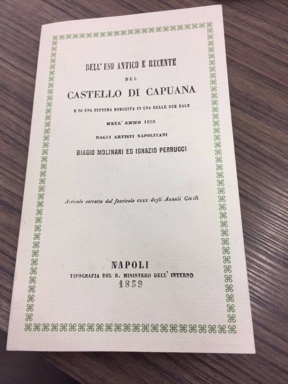 Dell'uso antico e recente del Castello di Capuana