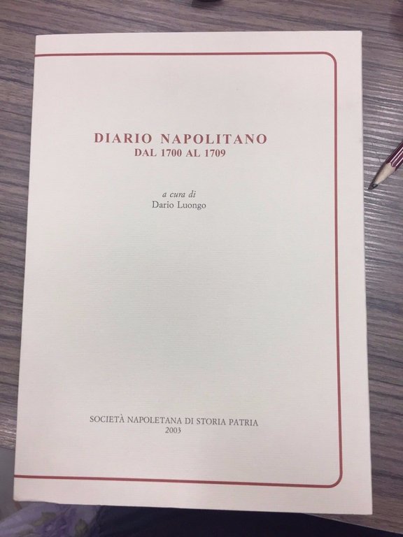 Diario napolitano dal 1700 al 1709