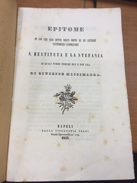 Epitome di ciò che han detto molti dotti su le …