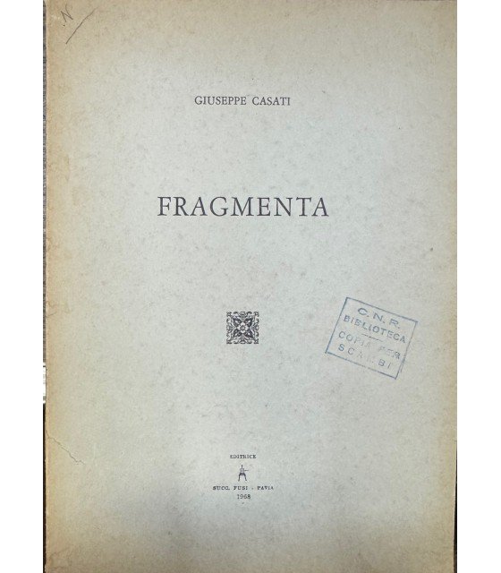 Fragmenta. | Immagine principale