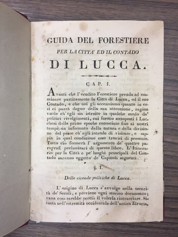 Guida del forestiere per la città ed il contado di …